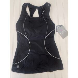 NWT Athleta Black Racerback Energy Tank Top Size Women's XXS 00 or Girl's 10/12